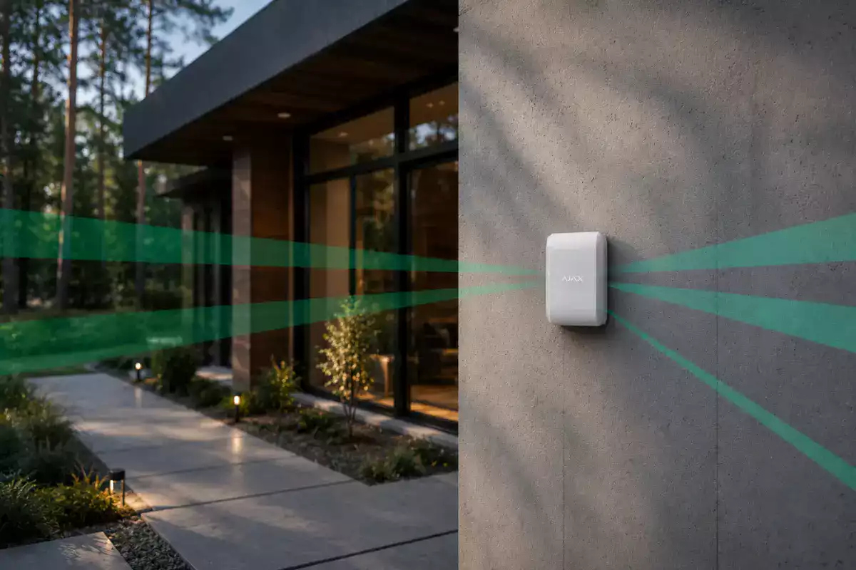 Ajax DualCurtain Outdoor Jeweller détecteur rideau extérieur double face