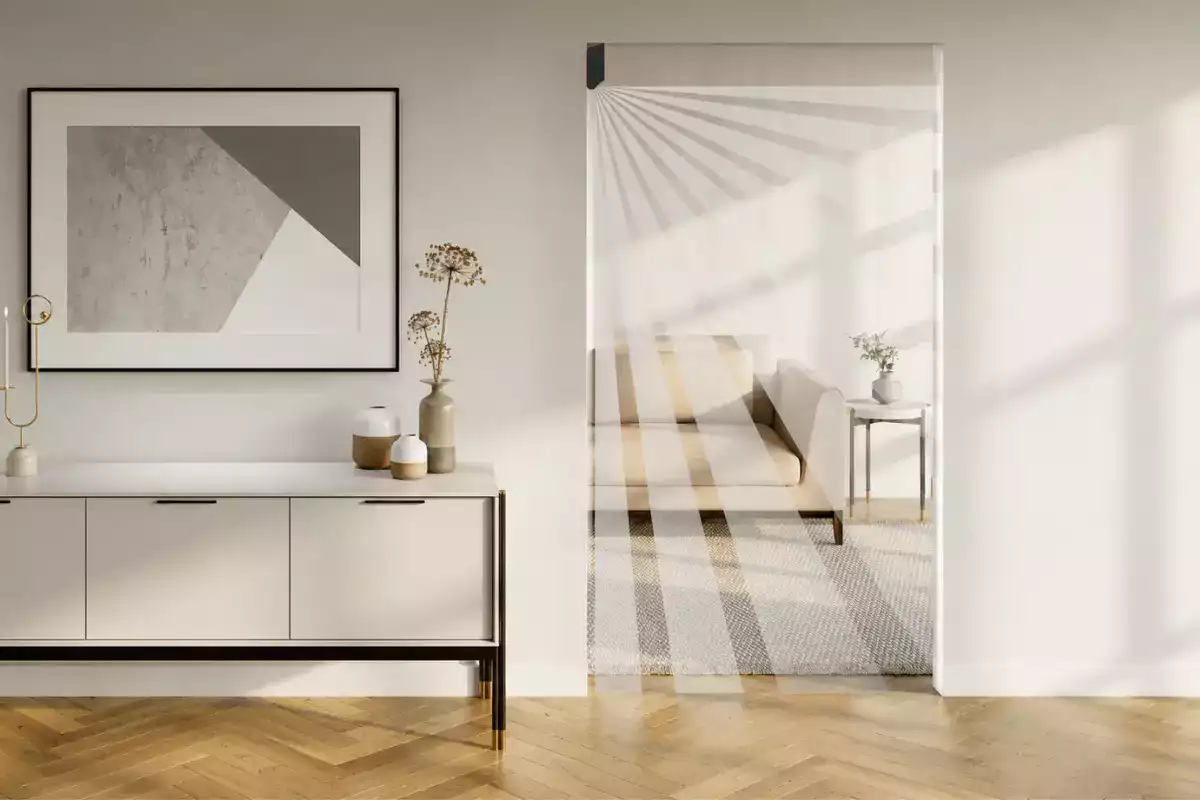 Ajax MotionProtect Curtain protection rideau devant fenêtre et baie vitrée
