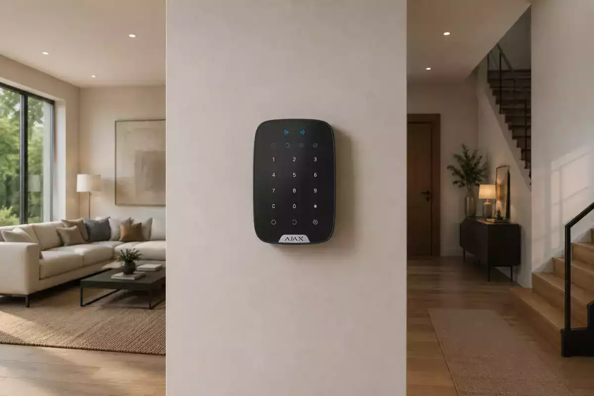 Ajax KeyPad Plus Jeweller clavier tactile avec lecteur RFID