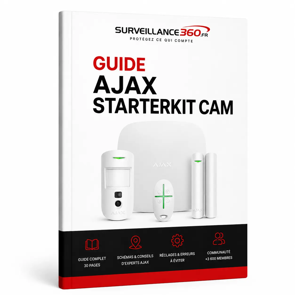 Guide d'installation StarterKit Cam Ajax Surveillance360