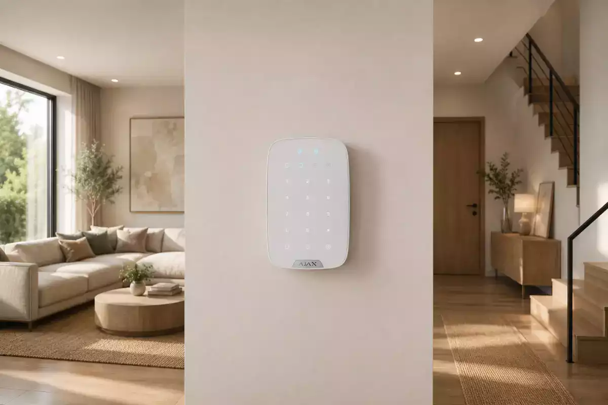 Ajax KeyPad Plus avec carte Pass et porte-clés Tag