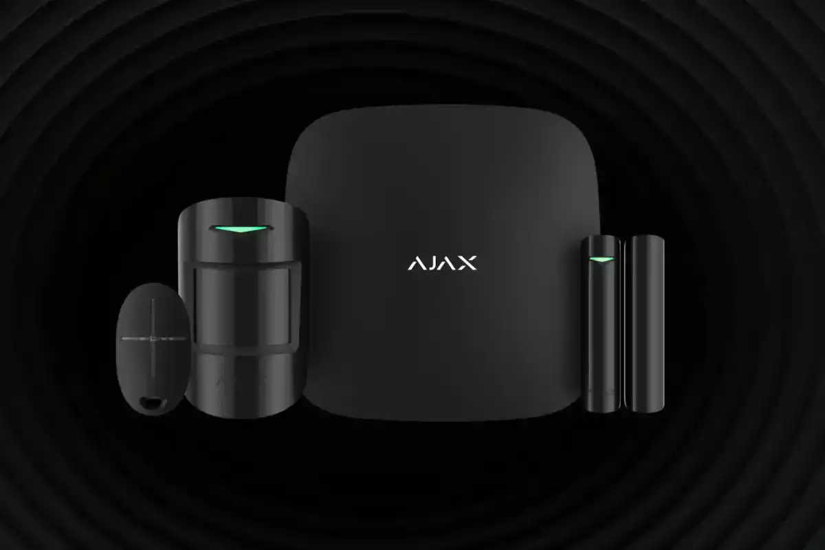 Kit alarme Ajax évolutif avec hub et accessoires